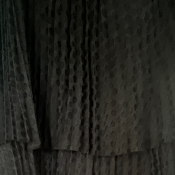 Akris Punto tier skirt in chiffon with dot print - Picture 4 of 6